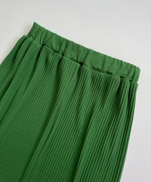 JUGLANS(ユグランス)の「☆ すとんと落ち感。プリーツナロースカート 343120(スカート・レディース・ブラック/ピンク/グリーン・FREE)」の12枚目の写真