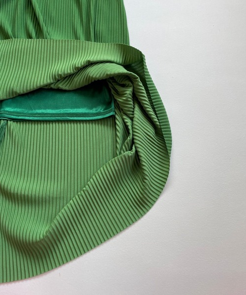 JUGLANS(ユグランス)の「☆ すとんと落ち感。プリーツナロースカート 343120(スカート・レディース・ブラック/ピンク/グリーン・FREE)」の14枚目の写真