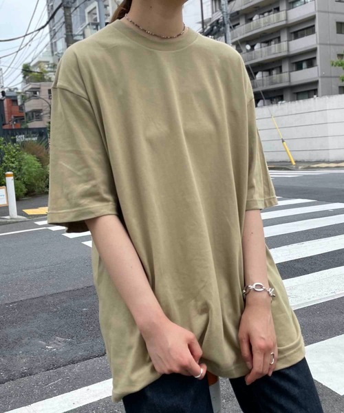 Printstar（プリントスター）の「Printstar / 5.6オンス ヘビーウェイトビッグＴシャツ / 00113-BCV（Tシャツ/カットソー・メンズ・ホワイト/ブラック/ベージュ/カーキ/ピンク/ブルー・SMALL/MEDIUM/X-LARGE/LARGE）」の4枚目の写真