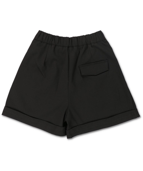 SPINNS(スピンズ)の「センタープレスタック ロールアップショートパンツ(スラックス・レディース・ブラック・ONESIZE)」の11枚目の写真