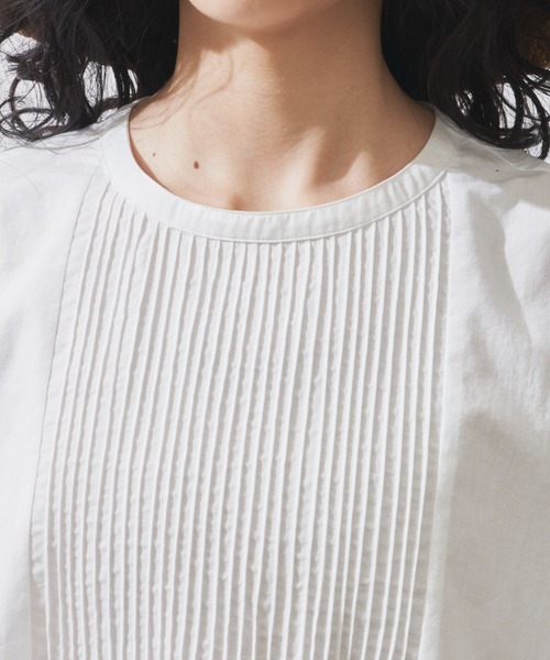 Libra Cue（リブラ キュー）の「フレンチスリーブピンタックブラウス（シャツ/ブラウス・レディース・ホワイト/ブラック/レッド・FREE）」の11枚目の写真