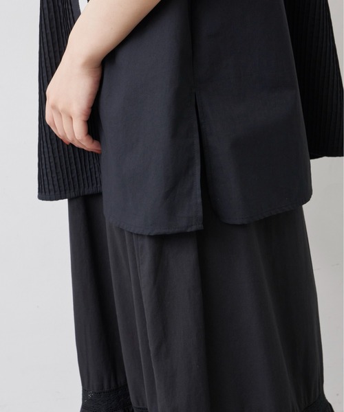 Libra Cue（リブラ キュー）の「フレンチスリーブピンタックブラウス（シャツ/ブラウス・レディース・ホワイト/ブラック/レッド・FREE）」の6枚目の写真