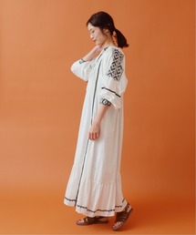 IENA | maisonコットンシルクエンブロイダリーワンピース(ワンピース)