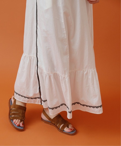 IENA（イエナ）の「maisonコットンシルクエンブロイダリーワンピース（ワンピース・レディース・ホワイト/ブラック/ブラウン・38/36）」の15枚目の写真