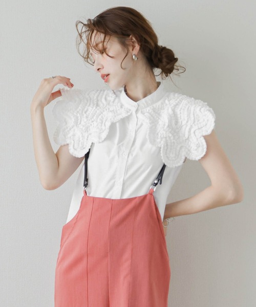 Ａmeフリルブラウス スタンド襟フリルブラウス | kawaii | axes femme online shop