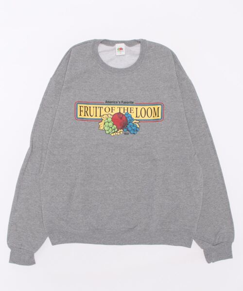 FRUIT OF THE LOOM（フルーツオブザルーム）の「プリントトレーナーC / 長袖 / スウェット / プリント / カジュアル / ユニセックス（スウェット・メンズ・K/B/I/J/C/D/E/F/S/P/L/M/N/Q/X/V/W/T/O/U・M/L/XL）」の6枚目の写真