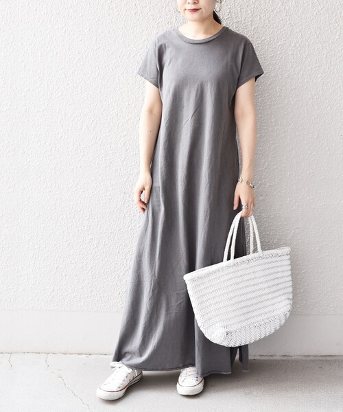 Odub（オーダブ）の「【SHIPS別注】Odub:カラーマキシワンピース◆（ワンピース・レディース・ダークグレー/イエロー/ピンク・ONE SIZE）」の19枚目の写真