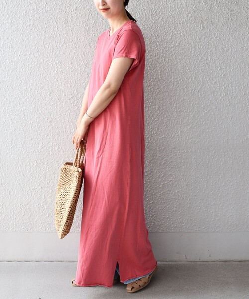 Odub（オーダブ）の「【SHIPS別注】Odub:カラーマキシワンピース◆（ワンピース・レディース・ダークグレー/イエロー/ピンク・ONE SIZE）」の21枚目の写真