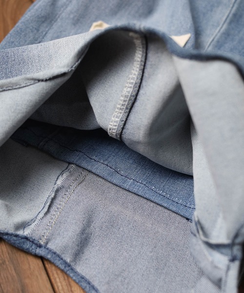 NO WAY(ノーウェイ)の「/DENIM/BAG WITH PRINTING(トートバッグ・メンズ・インディゴブルー・FREE)」の4枚目の写真