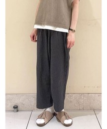 Samansa Mos2 | ギンガムチェックパンツ(その他パンツ)