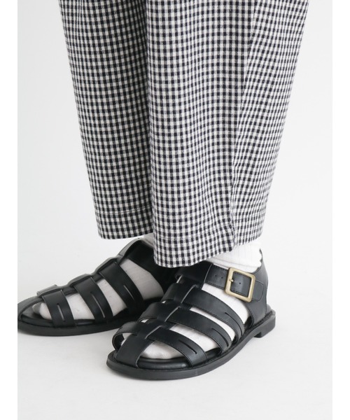 Samansa Mos2（サマンサ モスモス）の「◎ギンガムチェックパンツ（その他パンツ・レディース・チャコールグレー/ブラック/ベージュ・ﾌﾘ-）」の14枚目の写真