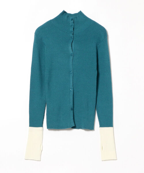 BeAMS DOT(ビームスドット)の「BeAMS DOT / 3way 配色 リブニットプルオーバー(ニット/セーター・レディース・ブラック/オフホワイト/ブルー・FREE)」の22枚目の写真