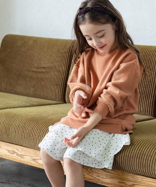 lulpini（ルルピー二）の「kids ドット柄キュロット（その他パンツ・キッズ・オフホワイト/ブラック・S/M/L）」の20枚目の写真