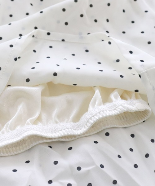 lulpini（ルルピー二）の「kids ドット柄キュロット（その他パンツ・キッズ・オフホワイト/ブラック・S/M/L）」の19枚目の写真