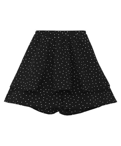 lulpini（ルルピー二）の「kids ドット柄キュロット（その他パンツ・キッズ・オフホワイト/ブラック・S/M/L）」の13枚目の写真