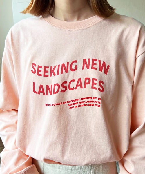 LIAN(リアン)の「ウェーブロゴロンT(Tシャツ/カットソー・レディース・ブラック/ネイビー/レッド/オフホワイト/ピンク/グリーン/ライトベージュ・FREE)」の17枚目の写真