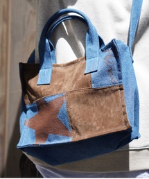 AVIREX | ≪WEB&DEPOT限定≫FAKE SUEDE COMBI REMAKE MINI TOTE BAG/ フェイクスエードコンビリメイクミニトートバッグ(トートバッグ)