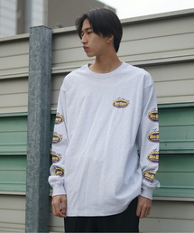 【BEN DAVIS/ベンデイビス】 袖プリント バックプリント ワンポイントブランドロゴ ロンT