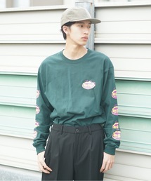 【BEN DAVIS/ベンデイビス】 袖プリント バックプリント ワンポイントブランドロゴ ロンT