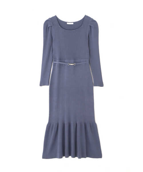 PROPORTION BODY DRESSING（プロポーションボディドレッシング）の「マーメイドビット付きニットワンピース / 1212240008（ワンピース・レディース・ブルー/ベージュ/パープル/ダークグレー・SMALL/MEDIUM）」の22枚目の写真