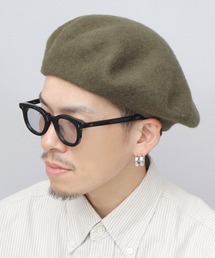 Basiquenti（ベーシックエンティ）の「大判 ウール ベレー帽（ハンチング/ベレー帽）」