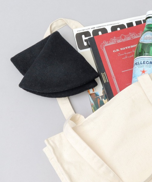 Basiquenti（ベーシックエンティ）の「大判 ウール ベレー帽（ハンチング/ベレー帽・メンズ・ブラック/ネイビー/グレー/カーキ/チャコール・FREE）」の13枚目の写真