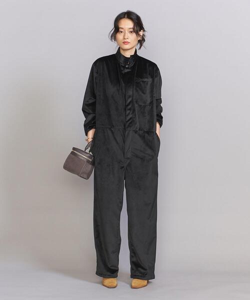 BEAUTY&YOUTH UNITED ARROWS(ビューティーアンドユースユナイテッドアローズ)の「<REGENCY WORKS>ベルベット ジャンプスーツ(つなぎ/オールインワン・レディース・ブラック・S)」の5枚目の写真