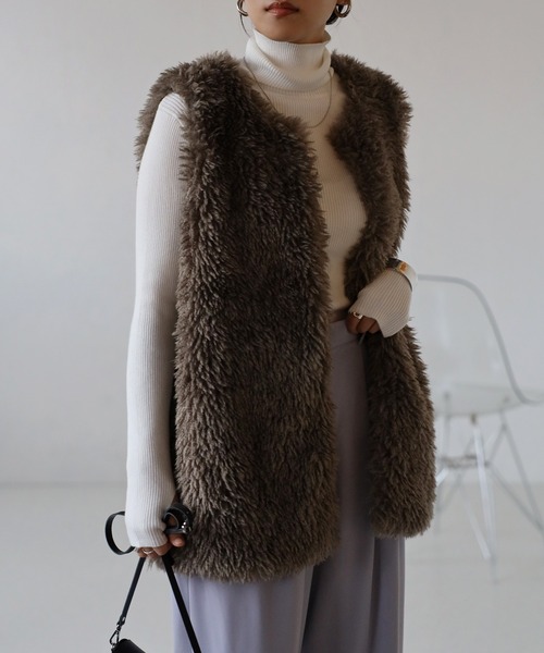 アルアバイルallureville フェイクプードルファーデタッチャブルブルゾン フェイクプードルファーデタッチャブルブルゾン|allureville OFFICIAL