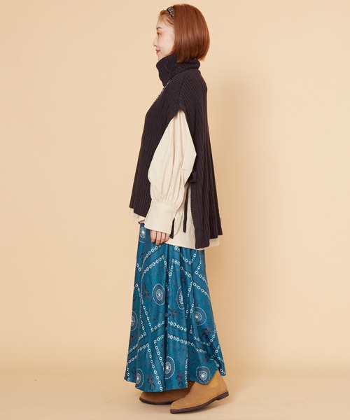 チャイハネ（チャイハネ）の「【チャイハネ】ルティーラニットトップス（ニット/セーター・レディース・チャコール/マスタード/レッド/ホワイト/カーキ・FREE）」の11枚目の写真