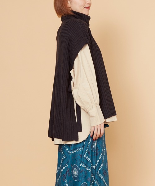 チャイハネ（チャイハネ）の「【チャイハネ】ルティーラニットトップス（ニット/セーター・レディース・チャコール/マスタード/レッド/ホワイト/カーキ・FREE）」の14枚目の写真