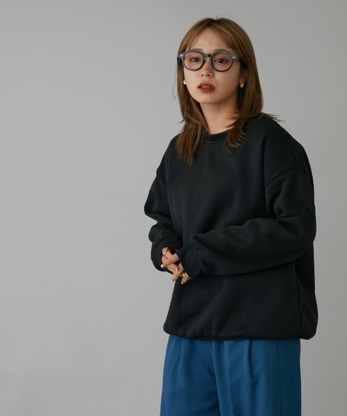 mebole(メボレ)の「シンプルビッグスウェット(スウェット・レディース・ブルー/グレー/ブラック/グリーン・FREE)」の14枚目の写真