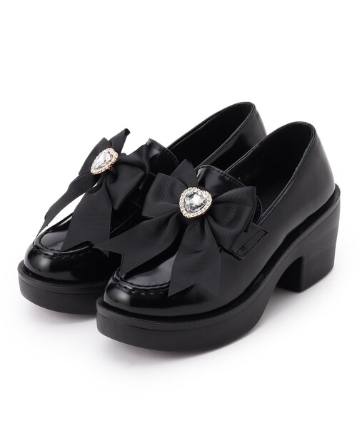 cs T&P（シーエスティーアンドピー）の「2WAYガーリーリボンボリュームローファー（パンプス・レディース・ブラック系1/アイボリー/ブラック・S/M/L/LL）」の20枚目の写真