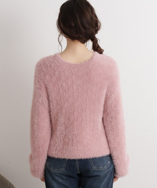 Cutie Blonde（キューティーブロンド）の「◆ふわふわフェザータッチニットプルオーバー（ニット/セーター・レディース・ブルー系1/ピンク系/ベージュ系1/ホワイト系・00）」の7枚目の写真