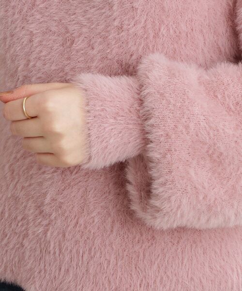 Cutie Blonde（キューティーブロンド）の「◆ふわふわフェザータッチニットプルオーバー（ニット/セーター・レディース・ブルー系1/ピンク系/ベージュ系1/ホワイト系・00）」の9枚目の写真