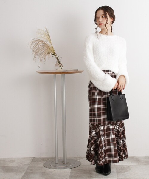 Cutie Blonde（キューティーブロンド）の「◆ふわふわフェザータッチニットプルオーバー（ニット/セーター・レディース・ブルー系1/ピンク系/ベージュ系1/ホワイト系・00）」の15枚目の写真