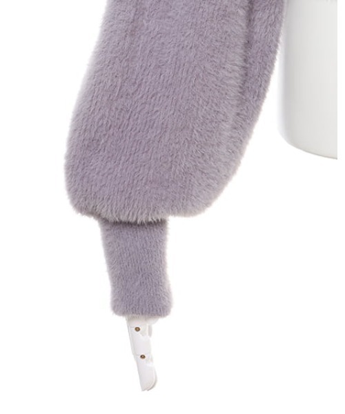 INGNI（イング）の「フェザーヤーン肩開きニット（ニット/セーター・レディース・ブルーグレー/アイボリー/ピンク・M）」の22枚目の写真