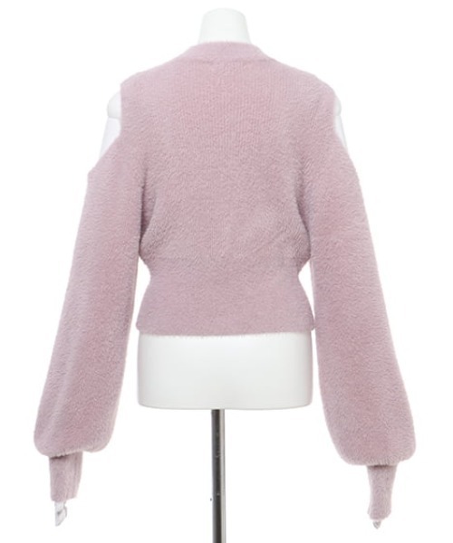 INGNI（イング）の「フェザーヤーン肩開きニット（ニット/セーター・レディース・ブルーグレー/アイボリー/ピンク・M）」の11枚目の写真