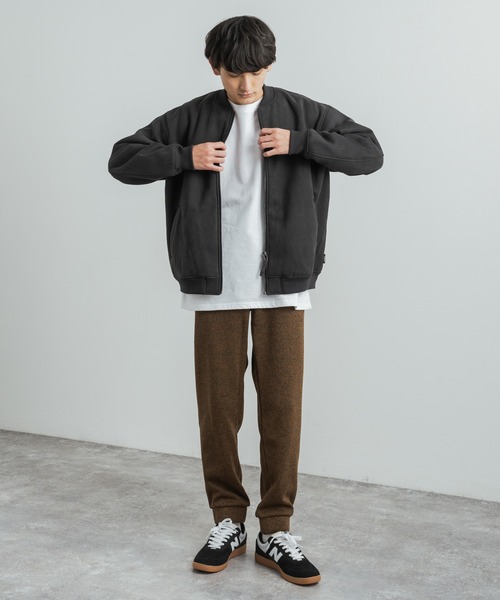 Audience(オーディエンス)の「セーターフリース 裏起毛イージージョガースリムパンツ スウェットライク 日本製 AUD3533(その他パンツ・メンズ・ブラック/ネイビー/グレー/ブラウン・L/XL/M)」の18枚目の写真