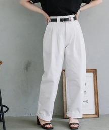 Flugge | HW tuck chino PT/ハイウエストタックチノパンツ(チノパンツ)