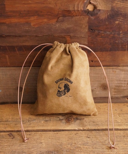 brown brown巾着 BrownBrown ショルダーバッグ バッグ 「BrownBrown」ブラウン