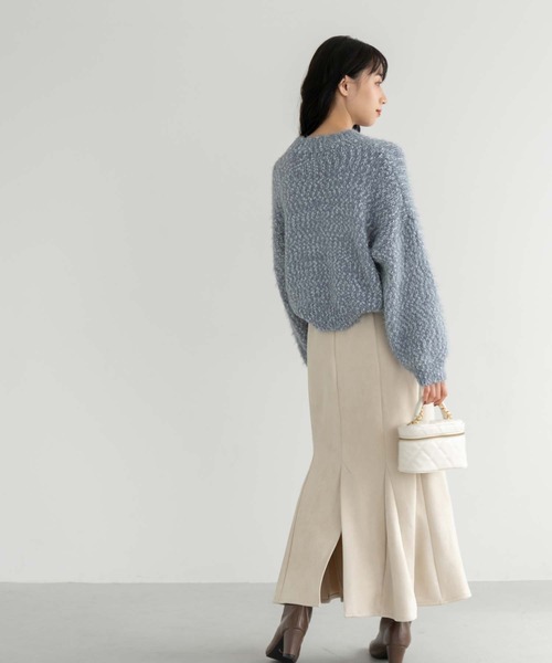 fifth（フィフス）の「フェイクスエードマーメイドスカート（スカート・レディース・モカ/ブラック/アイボリー/ピンク・M）」の12枚目の写真