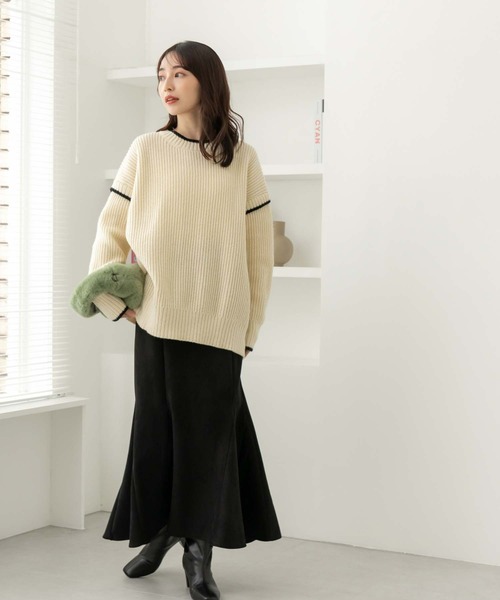 fifth（フィフス）の「フェイクスエードマーメイドスカート（スカート・レディース・モカ/ブラック/アイボリー/ピンク・M）」の7枚目の写真