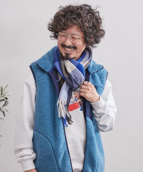 coen（コーエン）の「アクリルチェックマフラー（マフラー）」 - WEAR
