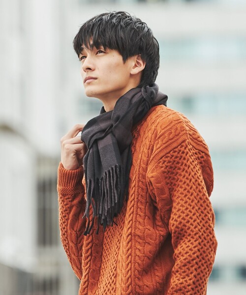 その他ブランド / JOHNDOE/マフラー/--/WHT/メンズ coen（コーエン）の「アクリルチェックマフラー（マフラー）」 - WEAR