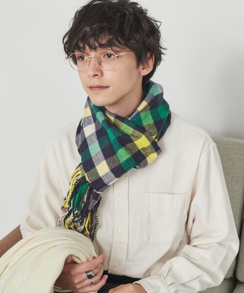 coen（コーエン）の「アクリルチェックマフラー（マフラー）」 - WEAR