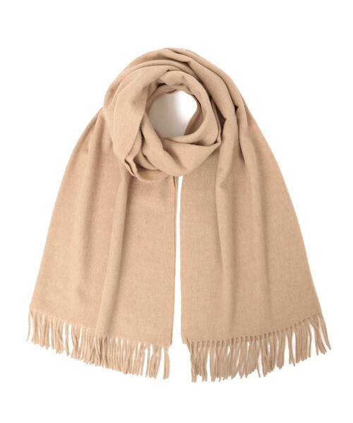 Begg & Co（ベグアンドコー）の「BEGG:LAN ソリッド 65×180（ストール/ショール・レディース・ライトグレー/ライトオリーブ/ブラウン系その他/ベージュ系その他・ONE SIZE）」の3枚目の写真