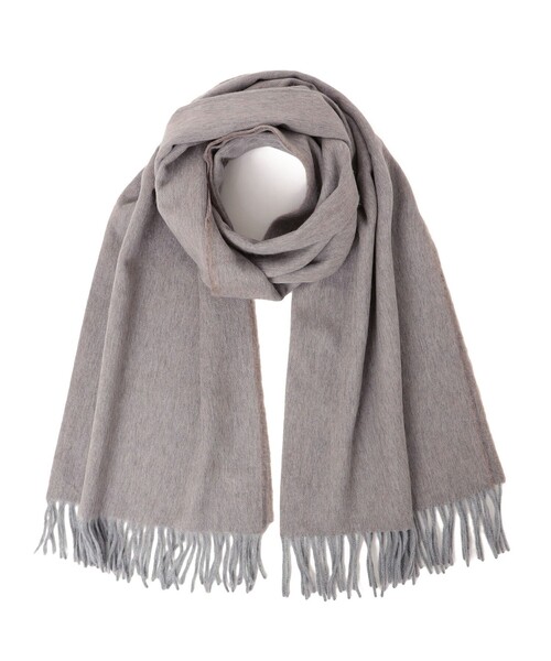 Begg & Co（ベグアンドコー）の「BEGG:LAN ソリッド 65×180（ストール/ショール・レディース・ライトグレー/ライトオリーブ/ブラウン系その他/ベージュ系その他・ONE SIZE）」の2枚目の写真