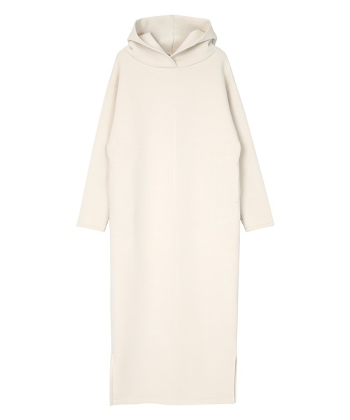 UR'S（ユアーズ）の「ボンディングフーディーワンピース（ワンピース・レディース・ネイビー/ブラック/グレー系その他/アイボリー/ブラウン系その他・S/M/L）」の17枚目の写真