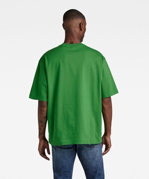 送料込★G-Star★Wash Ao Tシャツ G-STAR Raw Men's Light Bulb Oversized Boxy Short Sleeve T