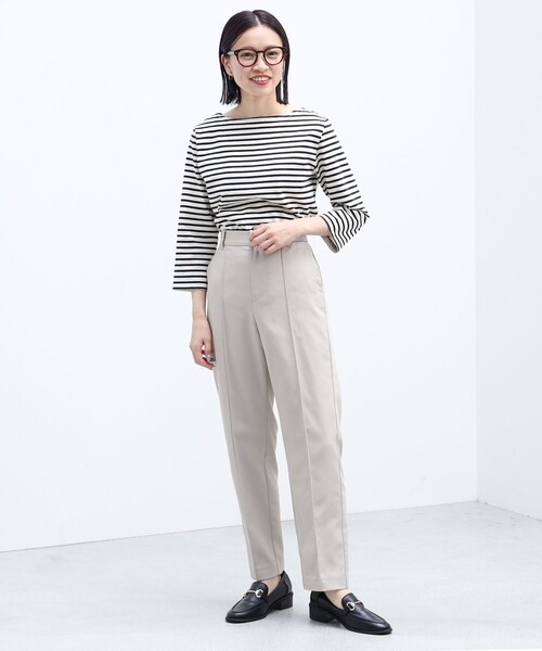 BEAMS HEART(ビームスハート)の「BEAMS HEART / 7分袖 ボーダー プルオーバー(Tシャツ/カットソー・レディース・ブルー/オリーブ/ネイビー・FREE)」の15枚目の写真